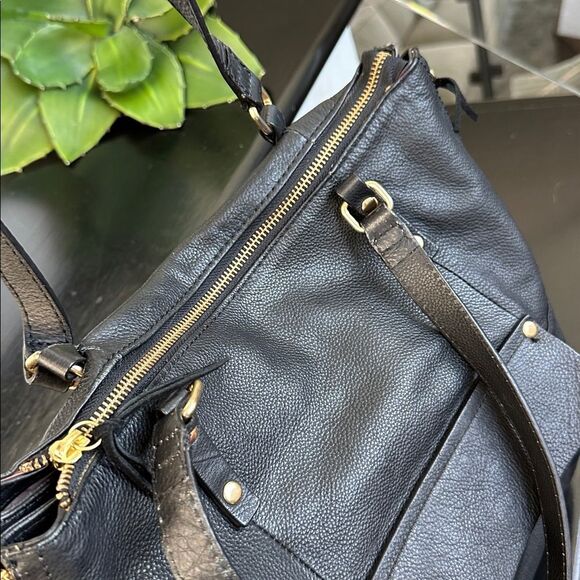 Kooba Genuine Leather  Shoulder Tote Bag, Soft Pebbled  Multi-Pocket Design - Picture 9 of 11